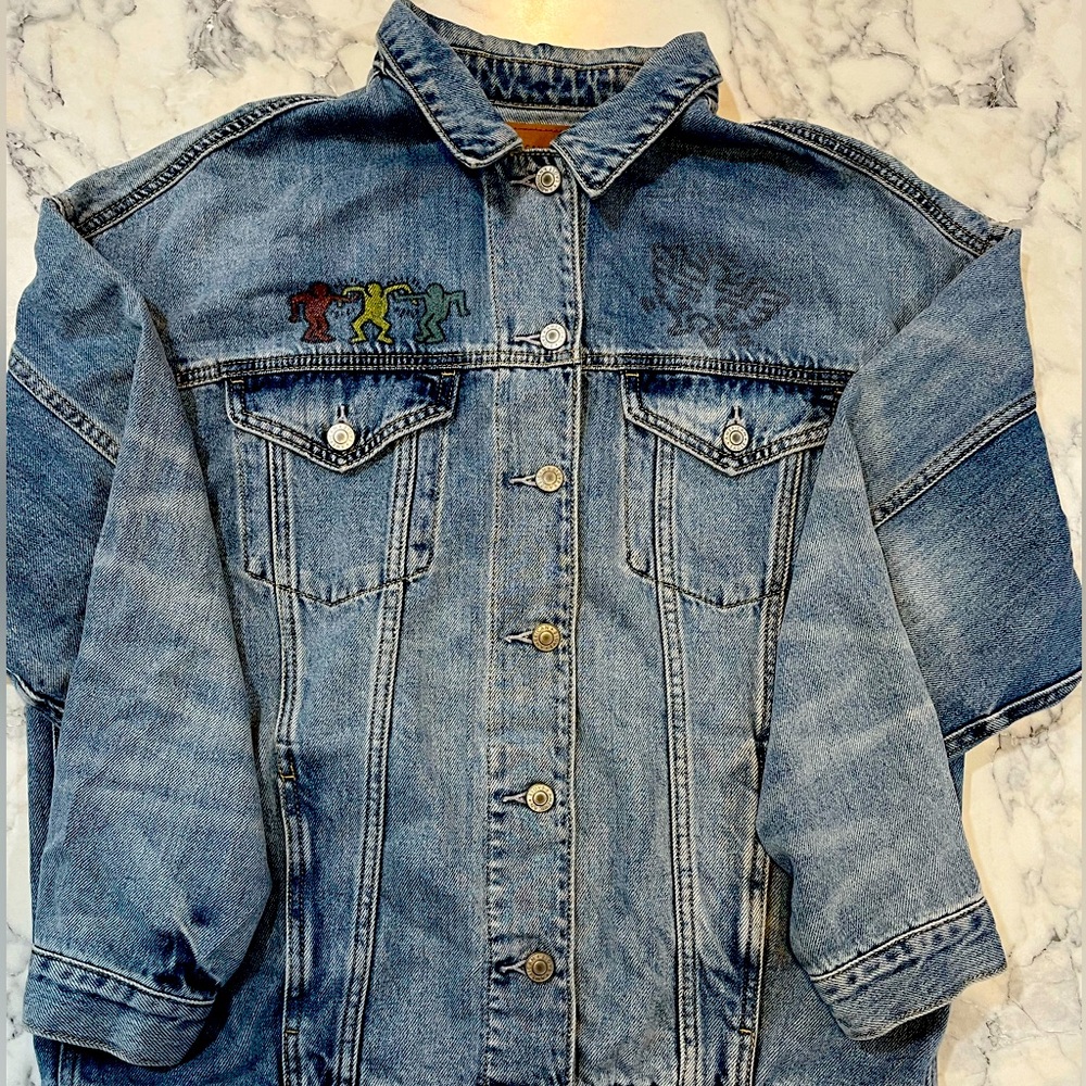 Keith Harring Jean Jacket